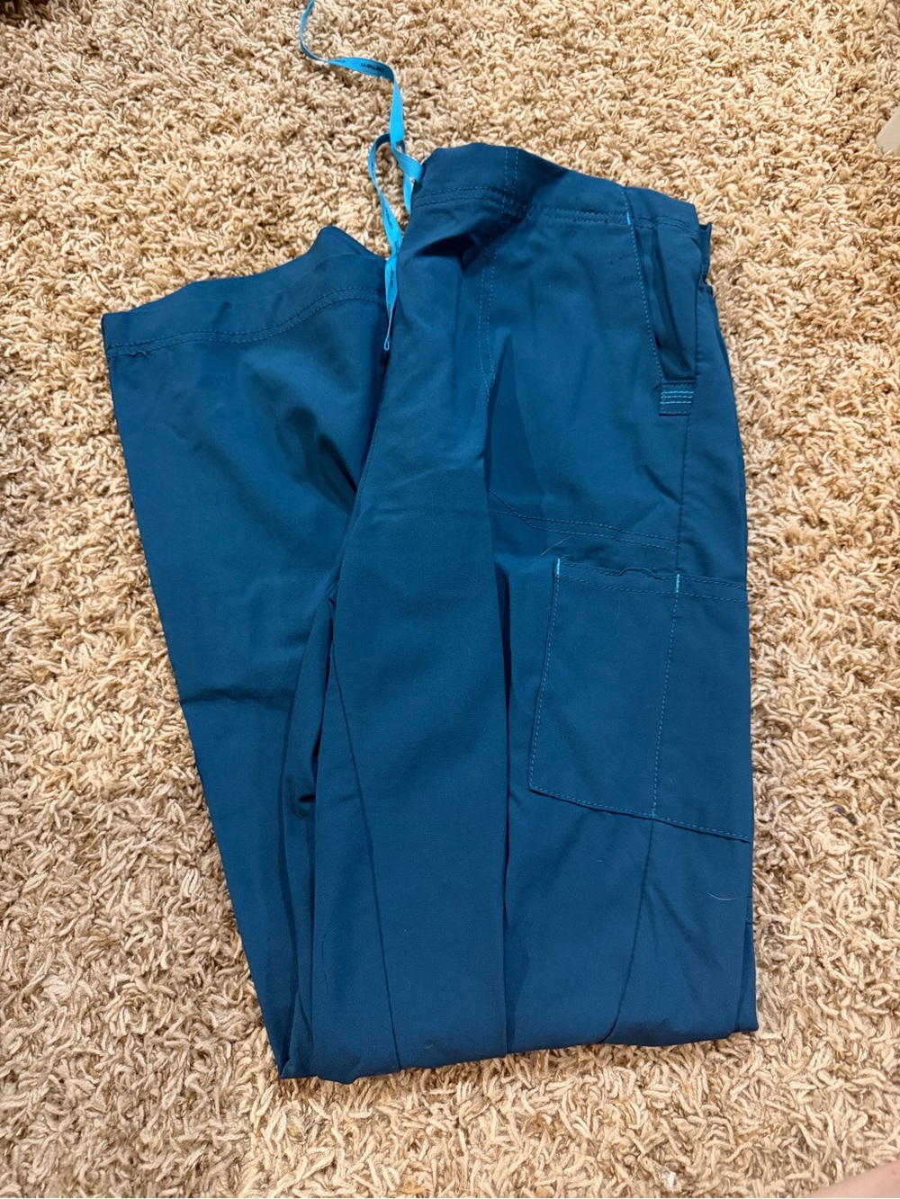 Carhartt Women's Boot Cut scrub Pants in Deep Teal